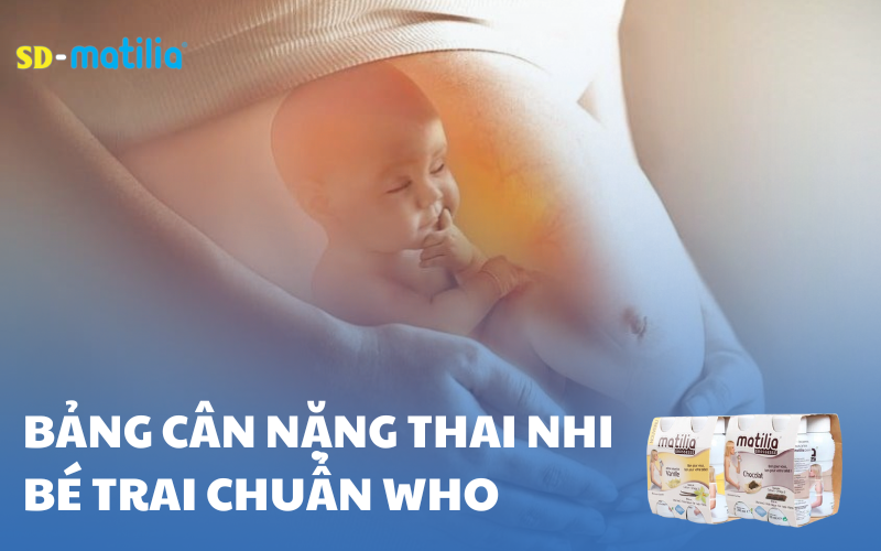 Cân nặng thai nhi bé trai theo tiêu chuẩn WHO mỗi tuần, tháng
