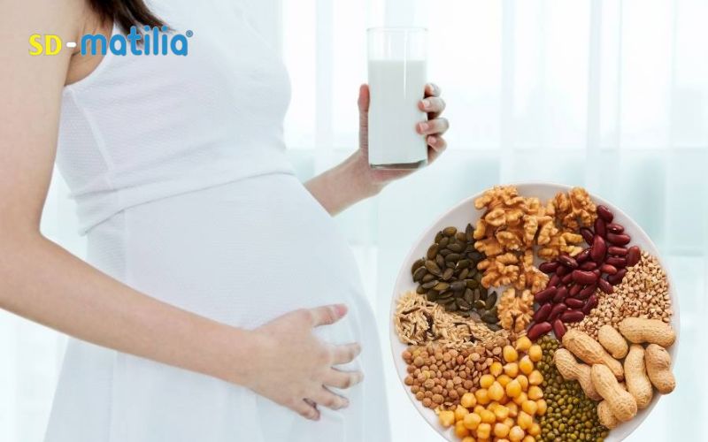 Sữa hạt không chứa lactose rất phù hợp cho mẹ bầu bị dị ứng lactose trong sữa bò