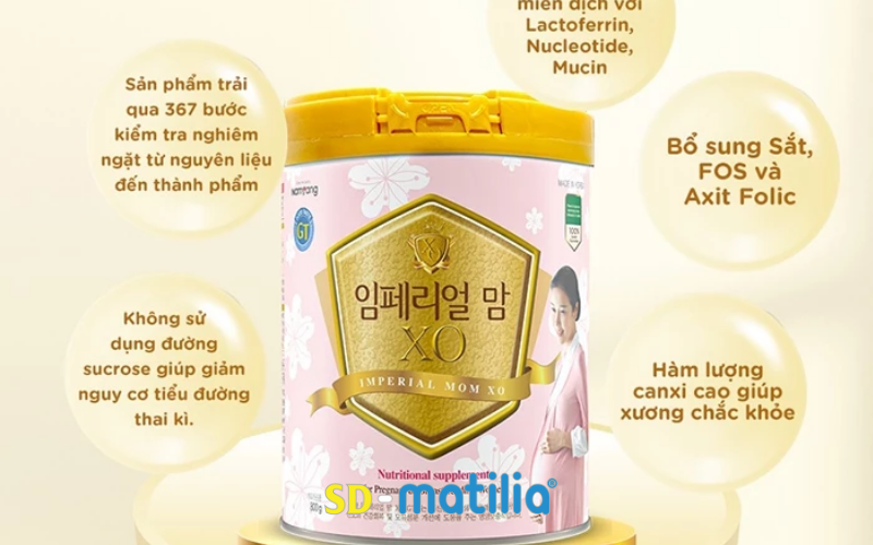 Sữa bầu XO giàu chất xơ, hỗ trợ tiêu hóa tốt, tăng hấp thu, cho mẹ khỏe mạnh, bé tăng cân