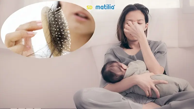 Rụng tóc sau khi sinh con