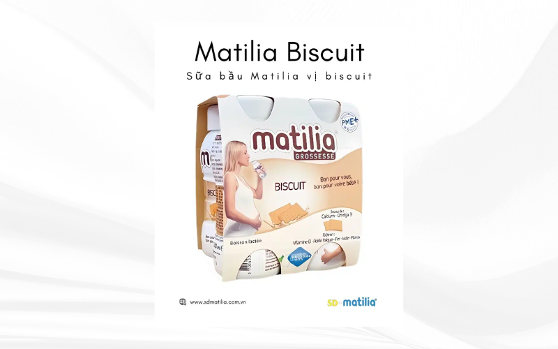 Sữa bầu Matilia Grossesse là dòng sản phẩm sữa bầu dành cho mẹ đang mang thai giúp bổ sung thêm các dưỡng chất cần thiết cho quá trình mang thai