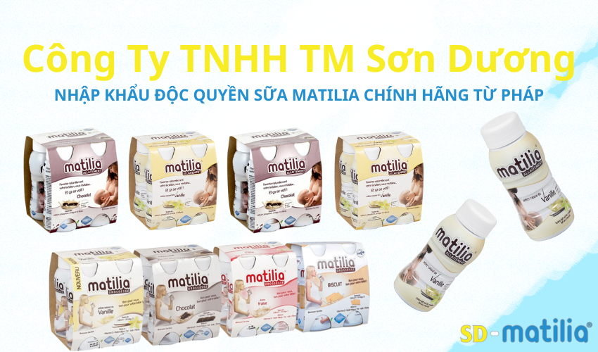 Sữa Matilia nhập khẩu chính hãng độc quyền bởi Công Ty TNHH TM Sơn Dương