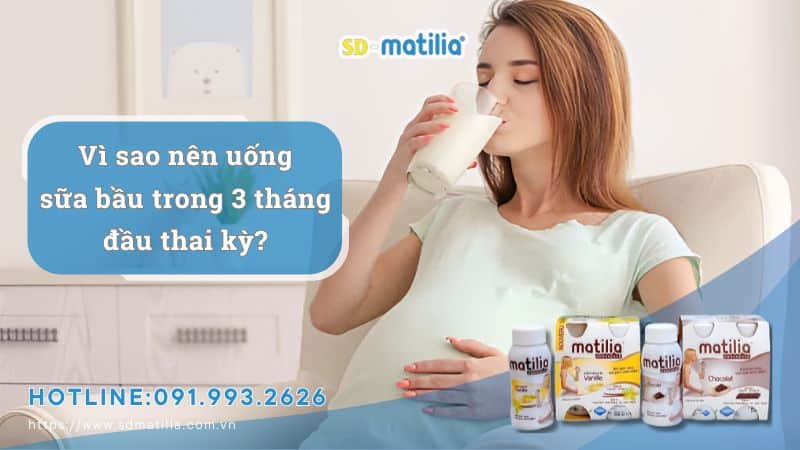 Vì sao nên dùng sữa bầu trong 3 tháng đầu thai kỳ?