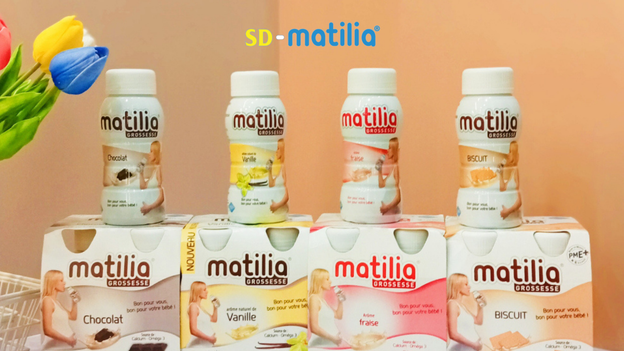 Sữa bầu Matilia dạng nước tiện lợi dễ dàng cho mẹ đem theo bất kỳ đâu mở ra và thưởng thức ngay