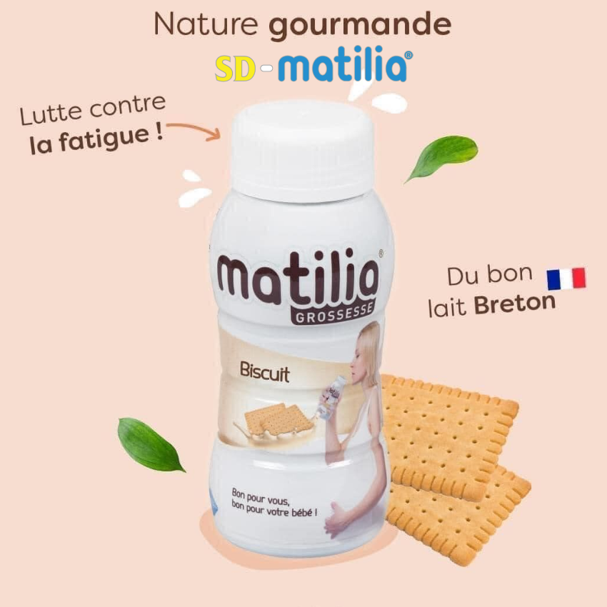 Sữa bầu Matilia vị Biscuit (bánh quy) nhẹ dịu, thanh mát, rất phù hợp cho mẹ bầu bị ốm nghén