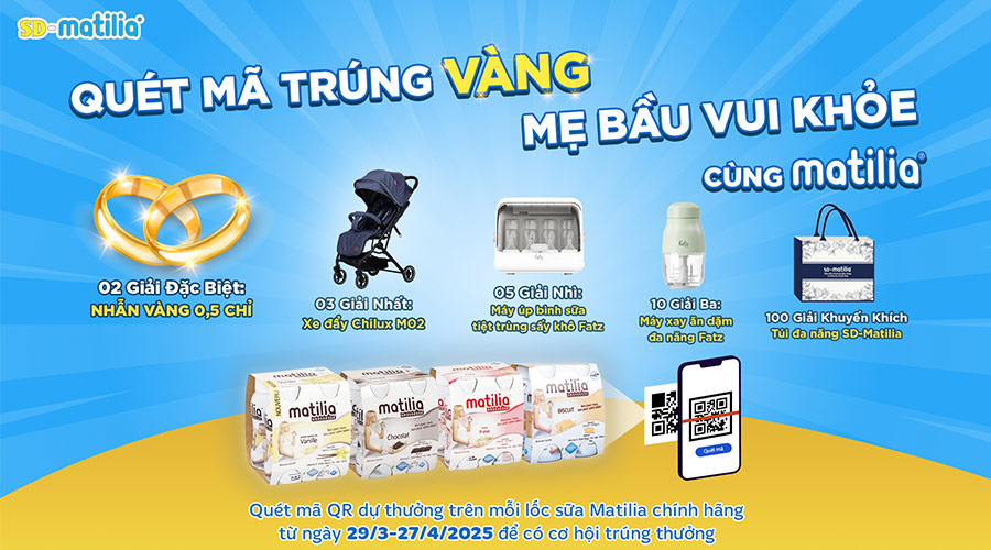 Danh sách khách hàng dự thưởng chương trình "Quét mã trúng vàng - Mẹ bầu vui khỏe"