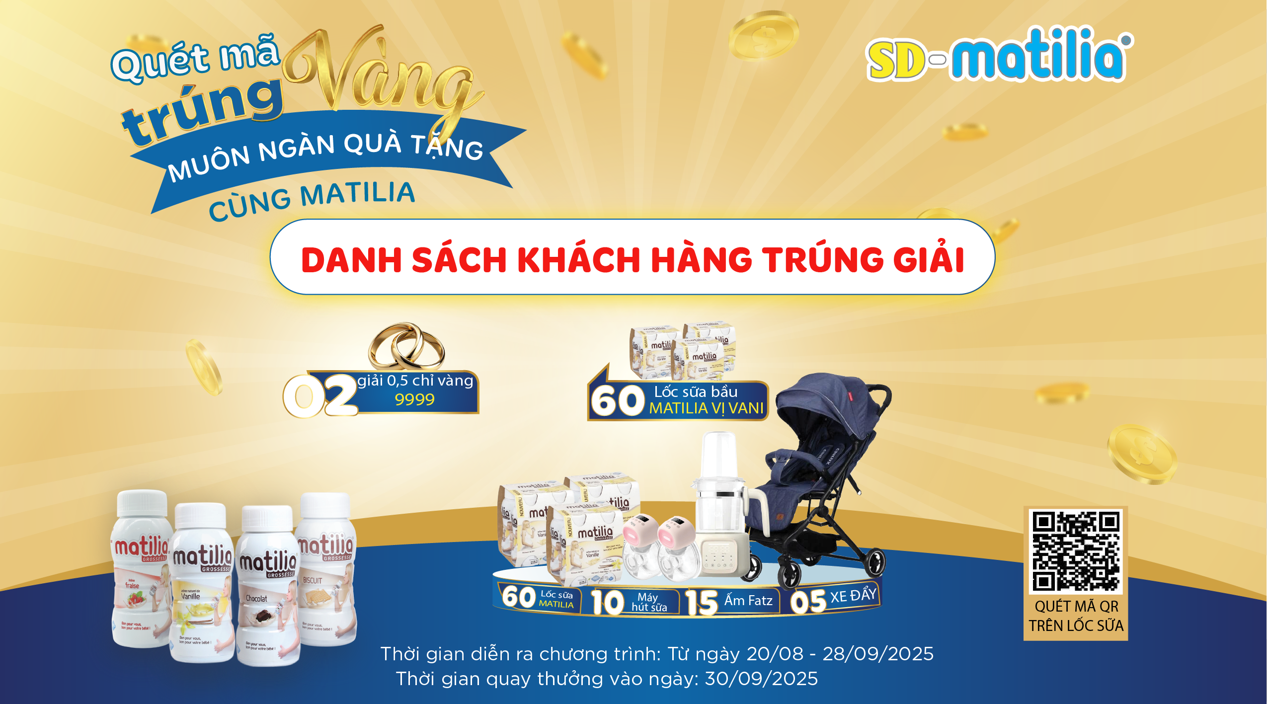 Chính thức gọi tên những mẹ bầu may mắn của chương trình “Quét mã trúng vàng – Muôn ngàn quà tặng”