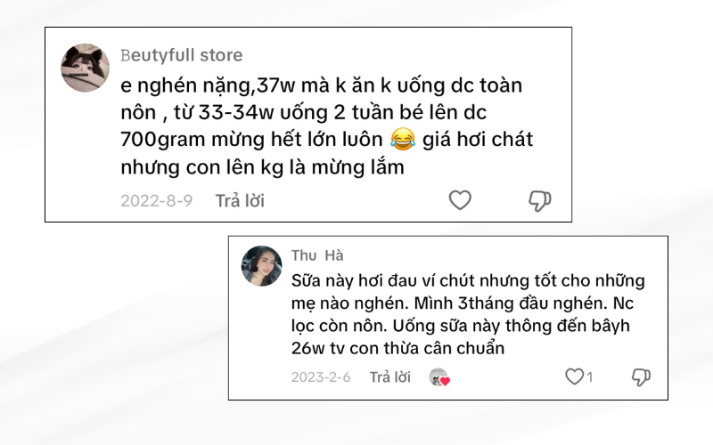 Nhiều mẹ gặp tình trạng này và đã thử sử dụng sữa bầu Matilia và để lại nhiều đánh giá tích cực về việc các cơn ốm nghén đã thuyên giảm rất nhiều sau vài ngày sử dụng.