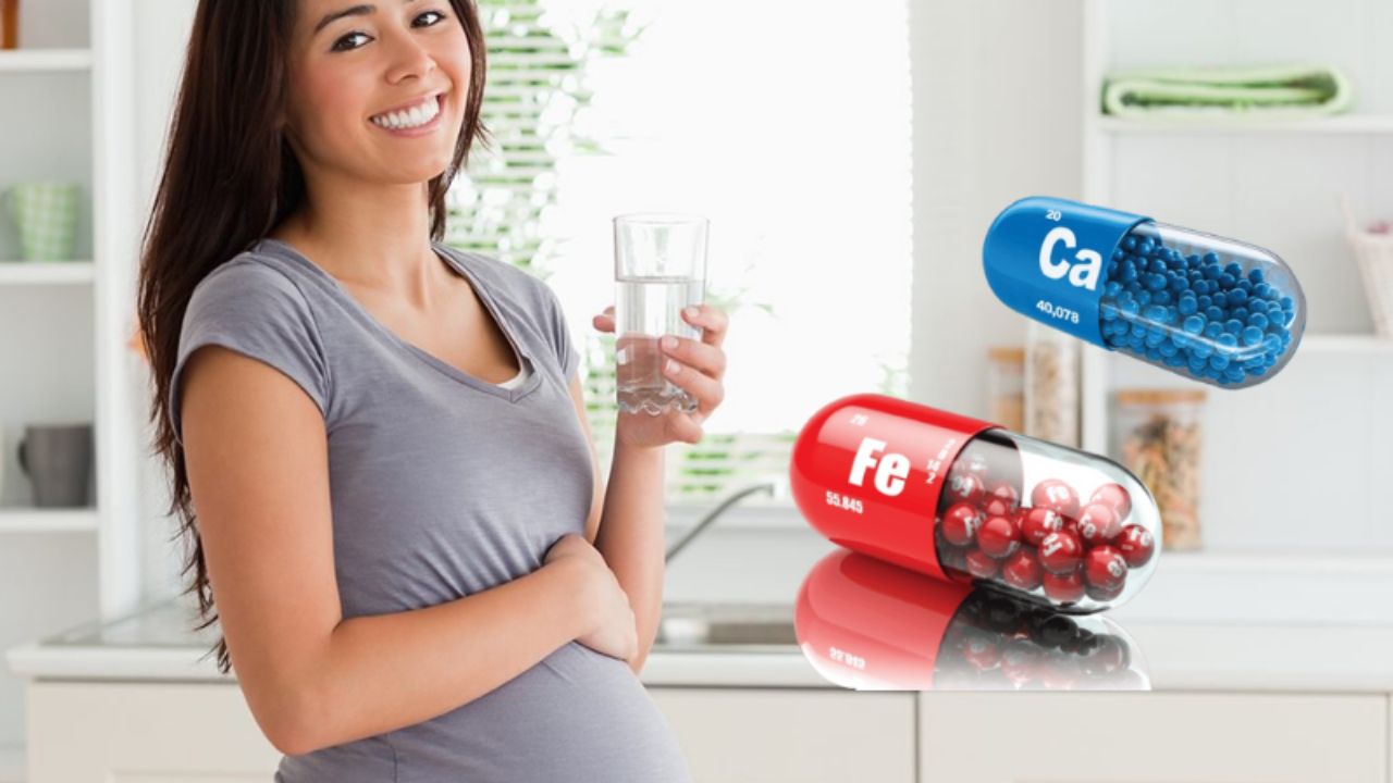 Thời điểm mẹ bầu có thể bổ sung sắt và canxi