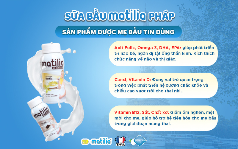 Sữa bầu Matilia có tác dụng gì?
