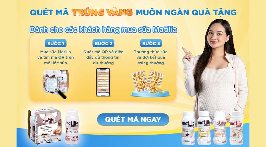 cách tham dự chương trình, quét mã trúng vàng, chương trình matilia