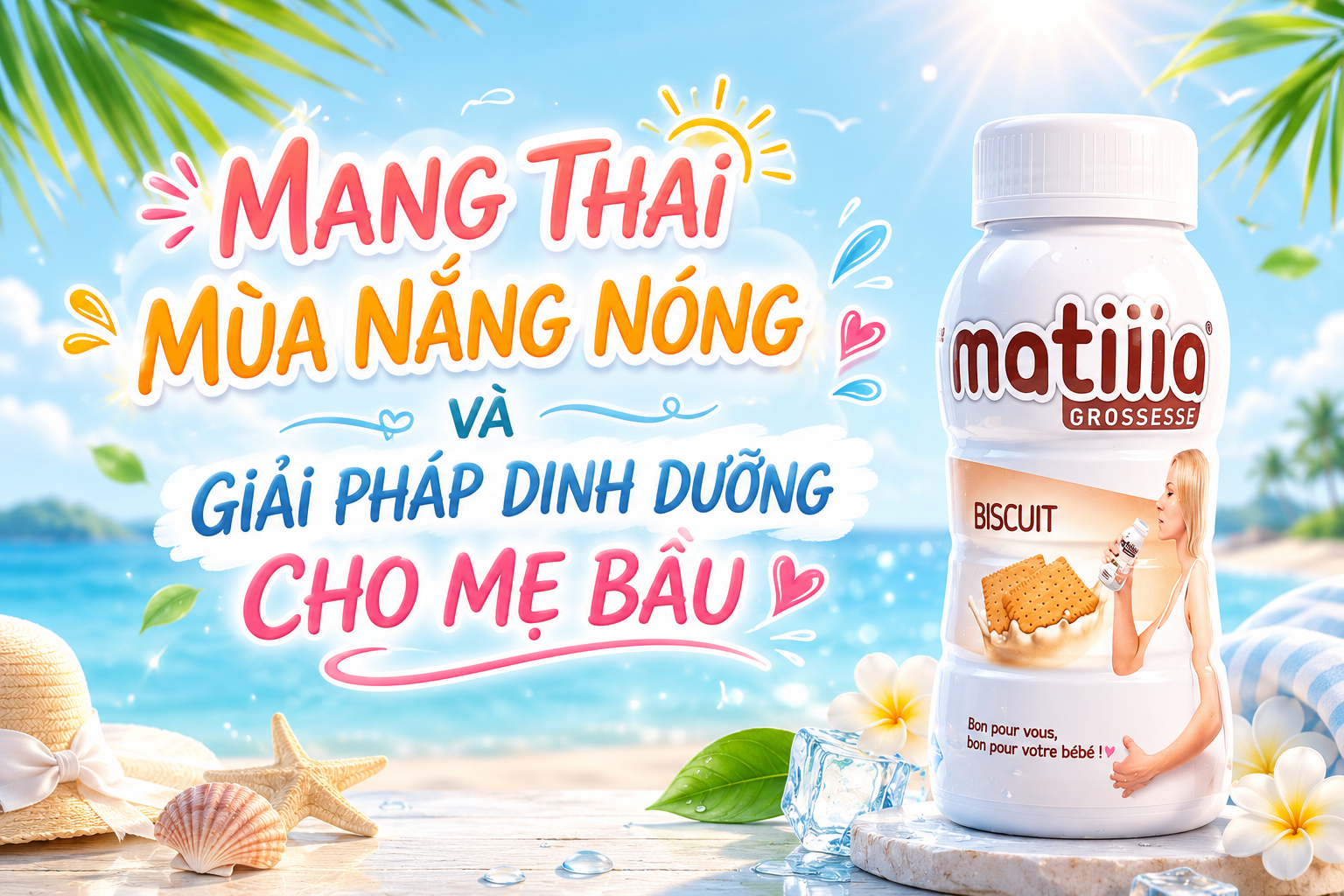 Sữa bầu Matilia giải pháp dinh dưỡng giúp mẹ bầu khỏe mạnh trong mùa nằng nóng