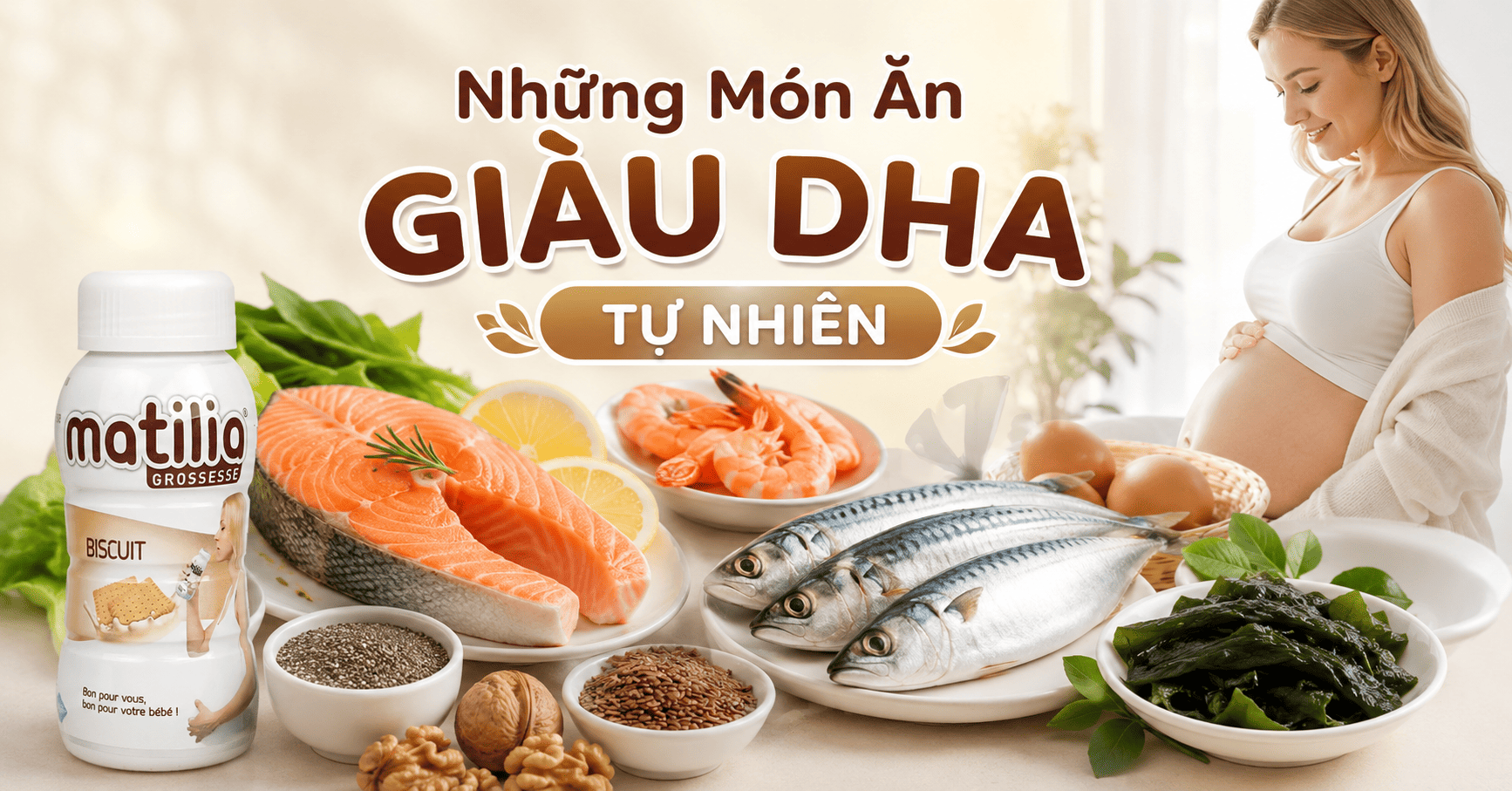 Những Món Ăn Giàu DHA Tự Nhiên Giúp Thai Nhi Phát Triển Não Bộ Toàn Diện