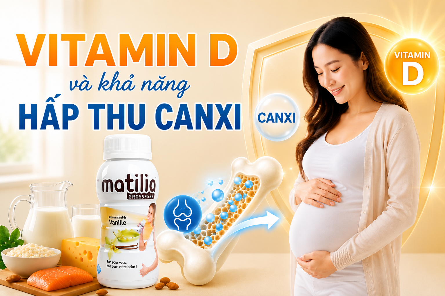 Vitamin D Và Khả Năng Hấp Thu Canxi: Bộ Đôi Dinh Dưỡng Quan Trọng Cho Mẹ Bầu